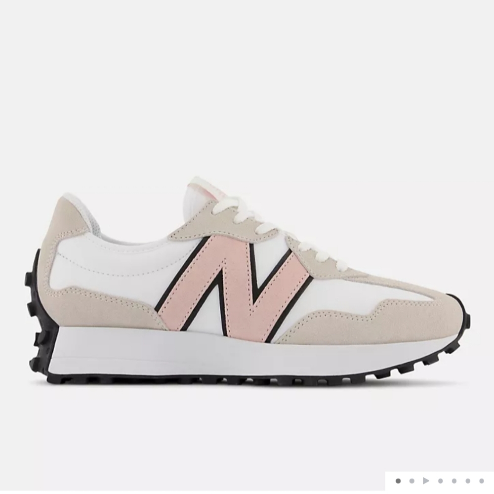 New Balance 327 Womens White Sneaker Shoes Size 7.5 - Picture 8 of 14